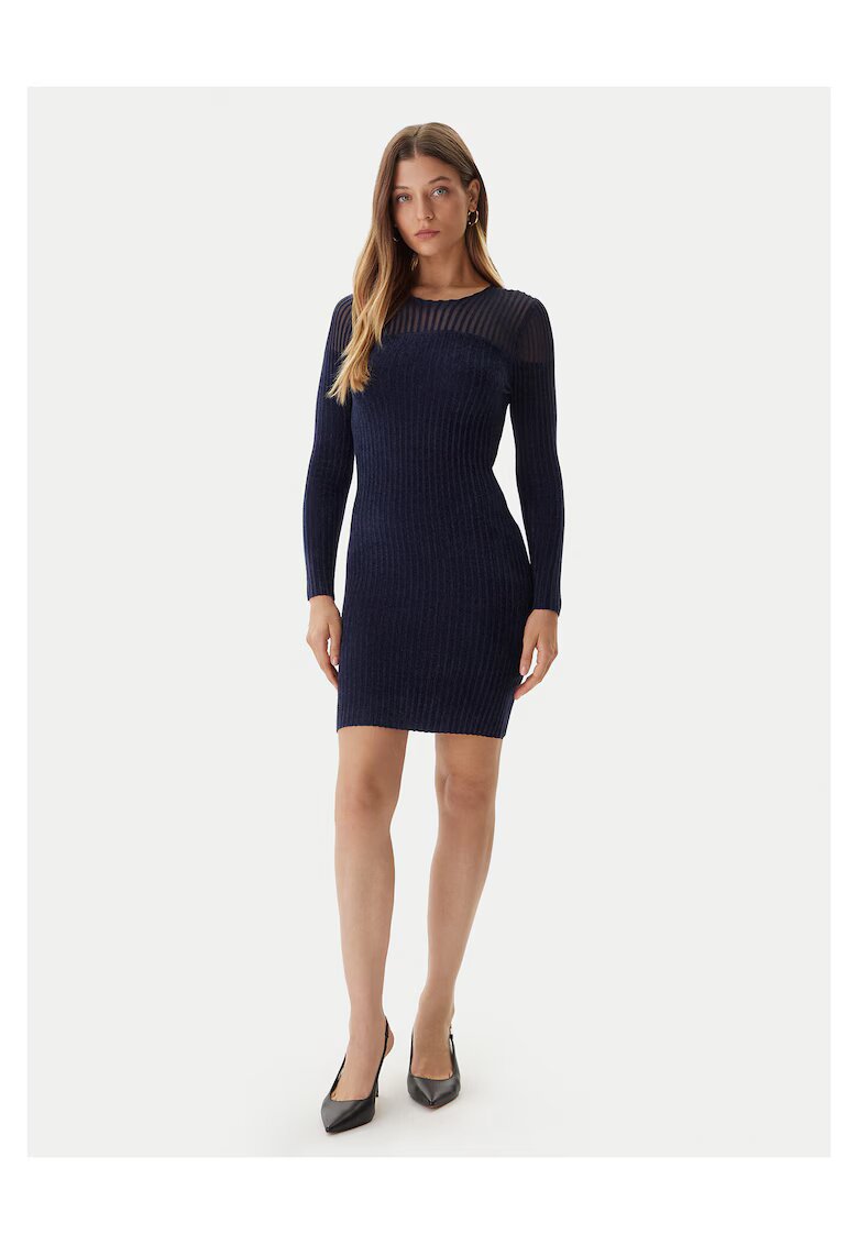Guess Rochie tricotata de dama bleumarin -