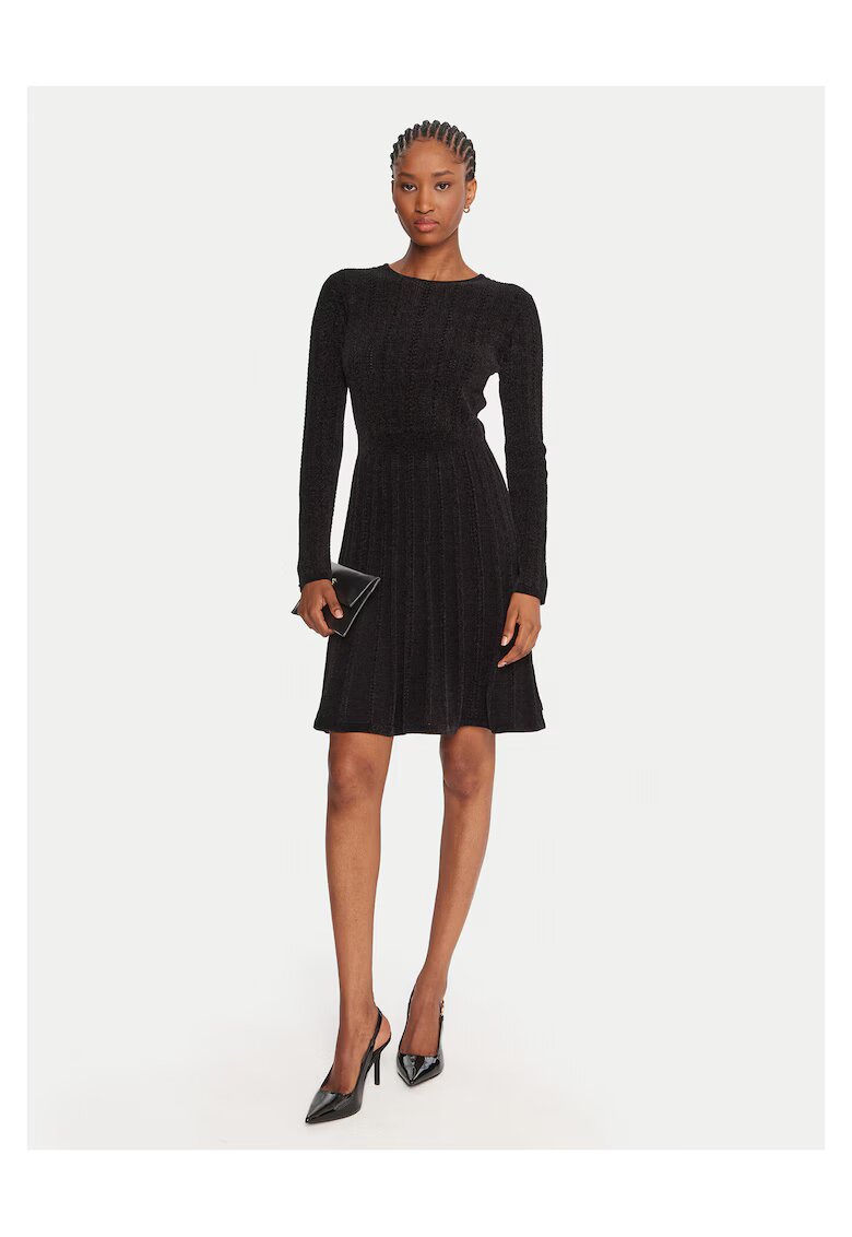 Guess Rochie tricotata de dama negru - fabricata din material de calitate