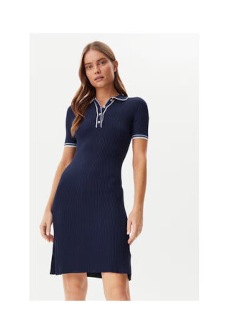 Guess Rochie tricotata scurta cu maneci scurte