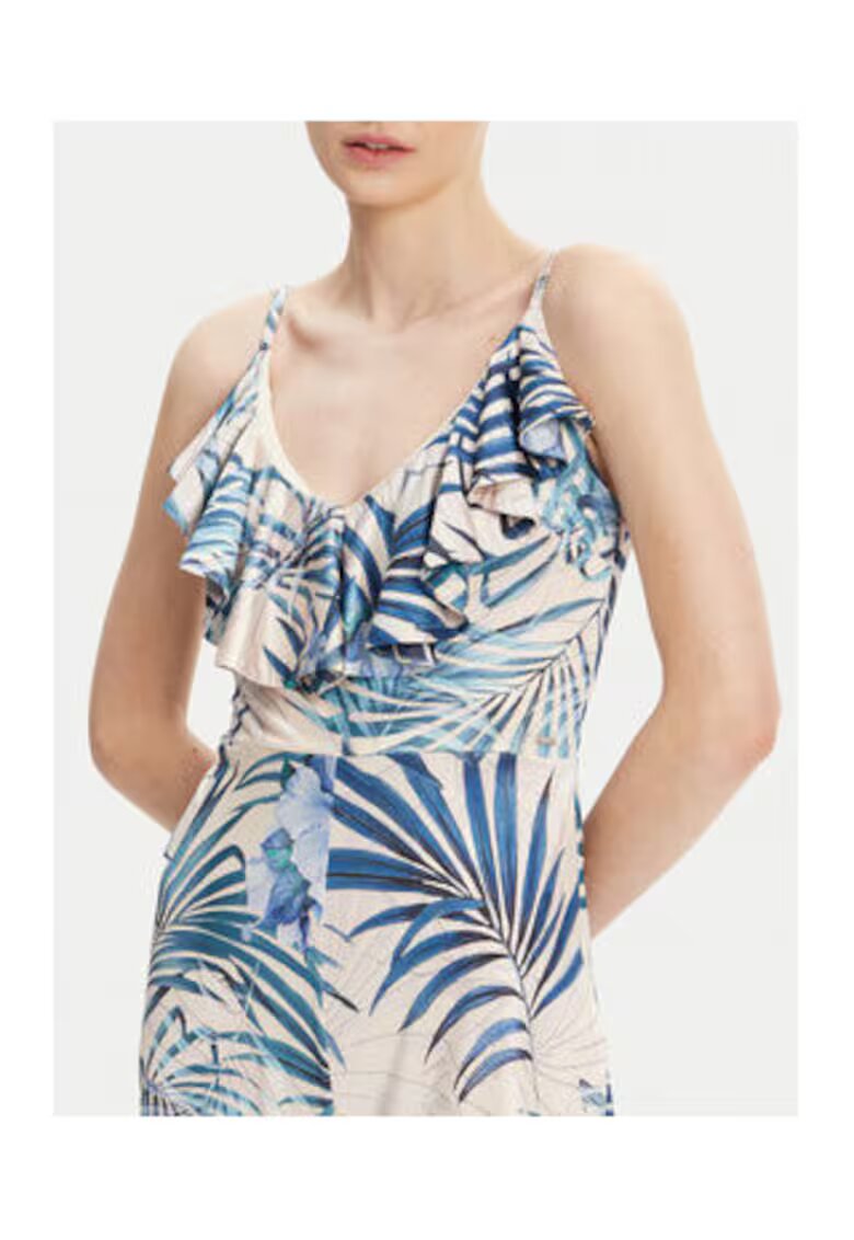 Guess Salopa cu imprimeu tropical