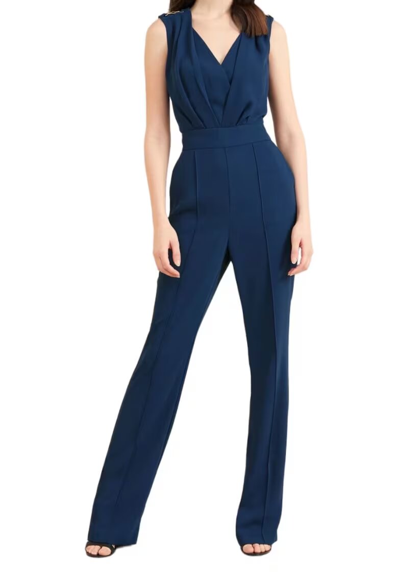 Guess Salopeta dama - Poliester - Bleumarin -