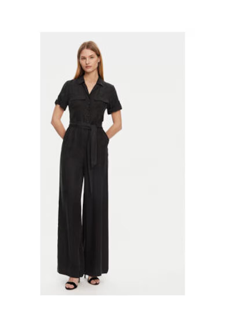 Guess Salopeta din amestec de cupro cu cordon