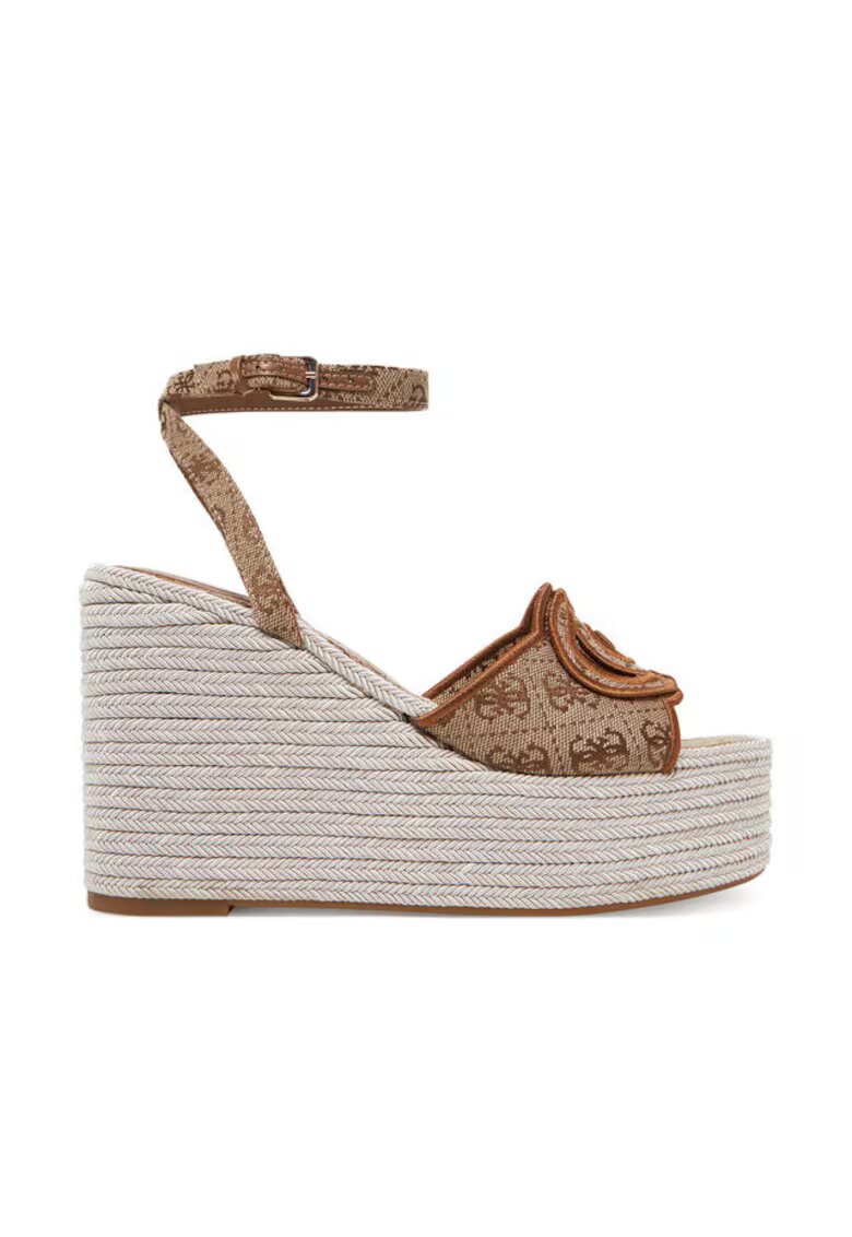 Guess Sandale dama BEIBR FLJTEE FAL04 - tesatura - culoare maro/ bej