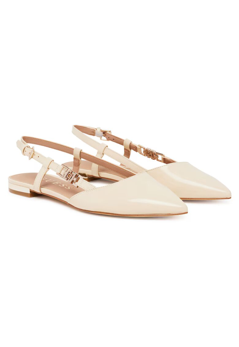 Guess Sandale dama - piele ecologica - ivoire