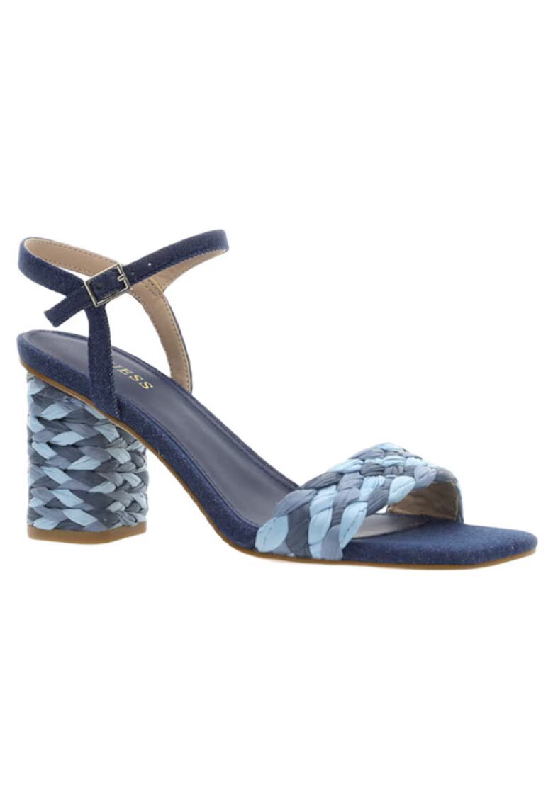 Guess Sandale dama Piele naturala - Albastru -