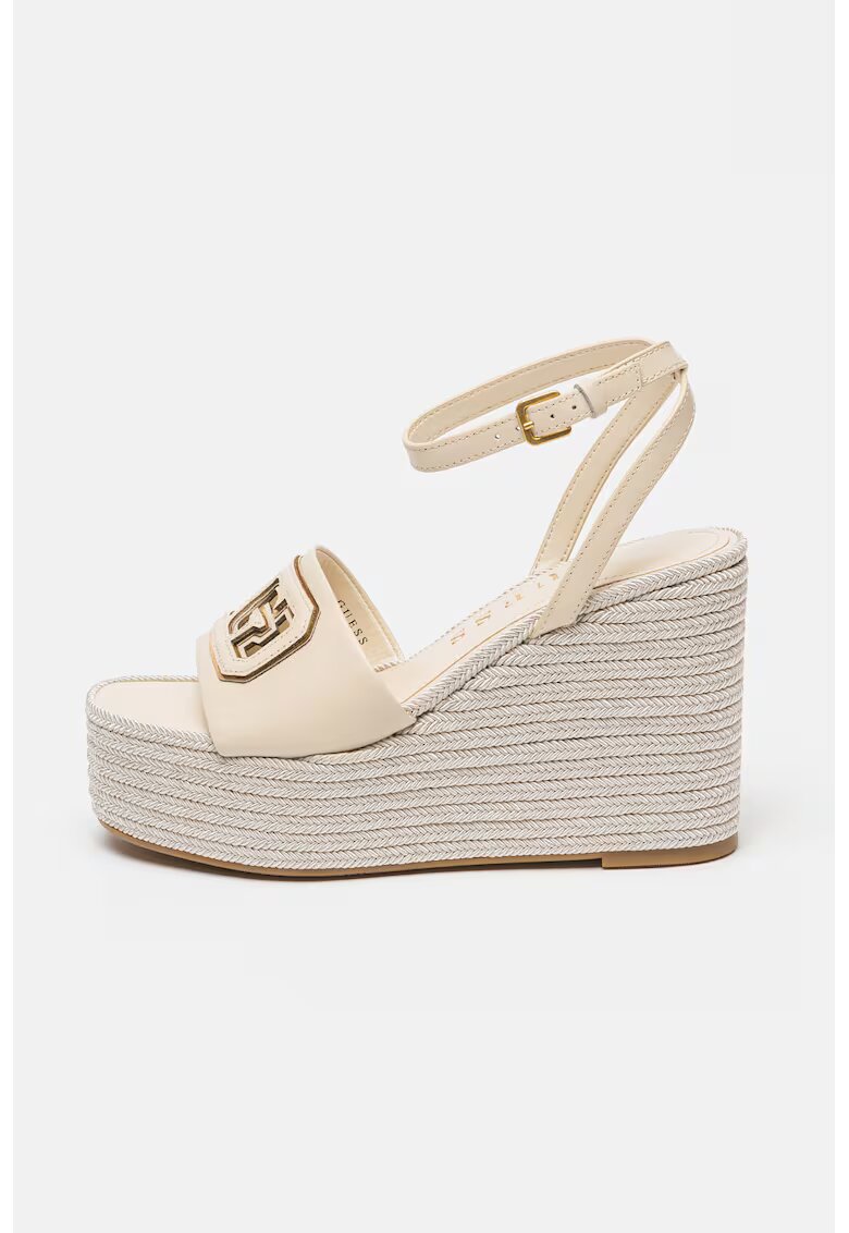 Guess Sandale-espadrile wedge - Crem