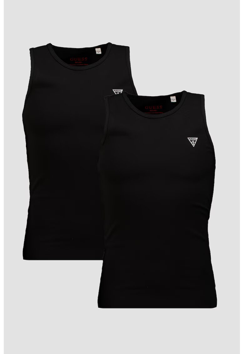 Guess Set de top-uri din amestec de bumbac - 2 Piese - Negru