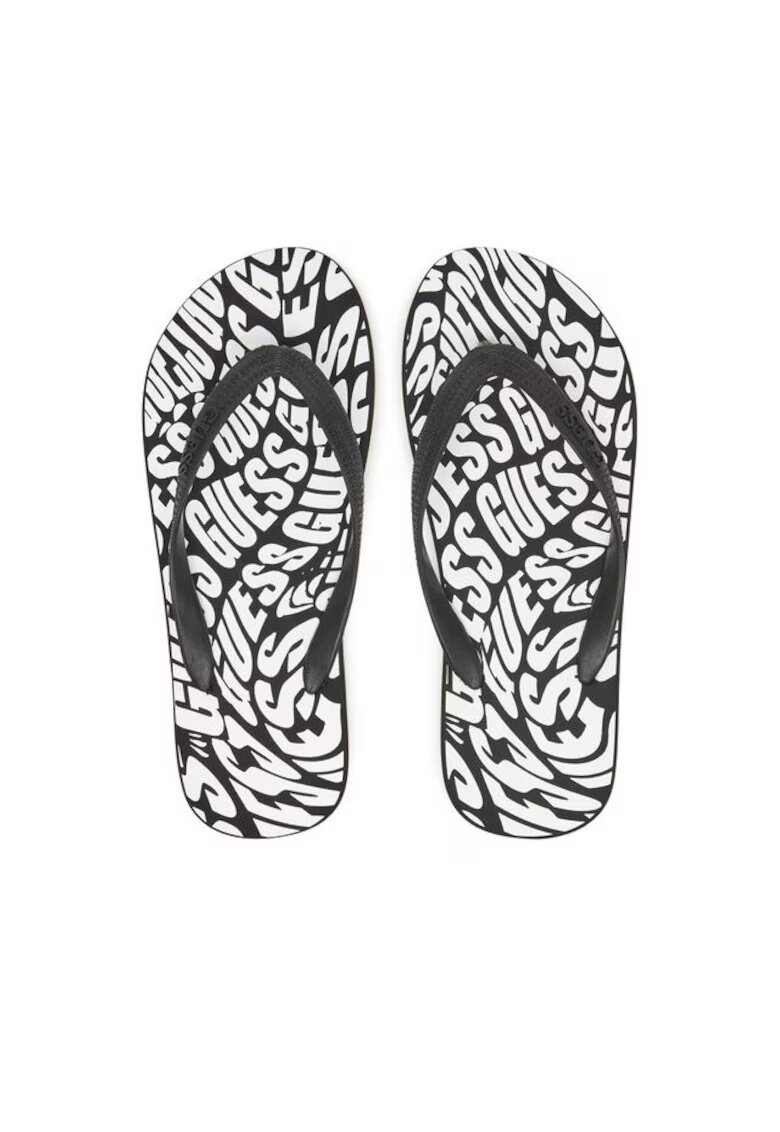 Guess Slapi barbati model JBLK - culoare negru-alb