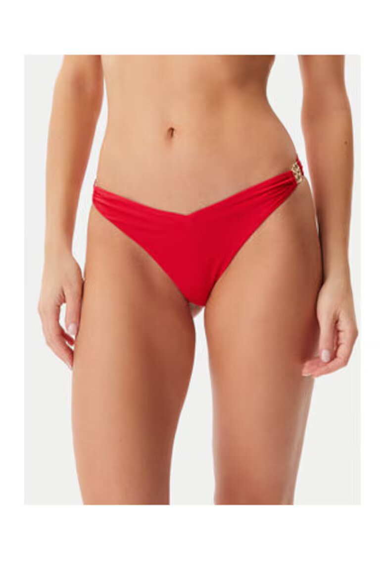 Guess Slip cu element metalic - rosu