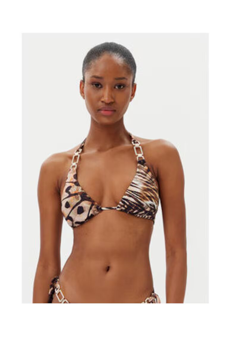 Guess Sutien de baie cu animal print