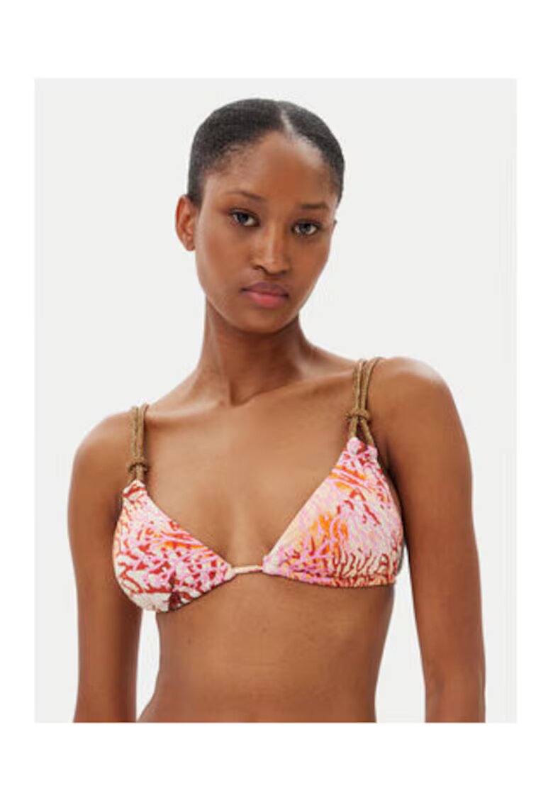 Guess Sutien de baie triunghiular cu imprimeu vibrant - Multicolor