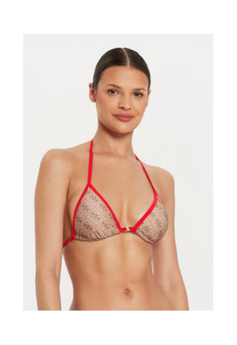 Guess Sutien Triunghi Cu Monograma -
