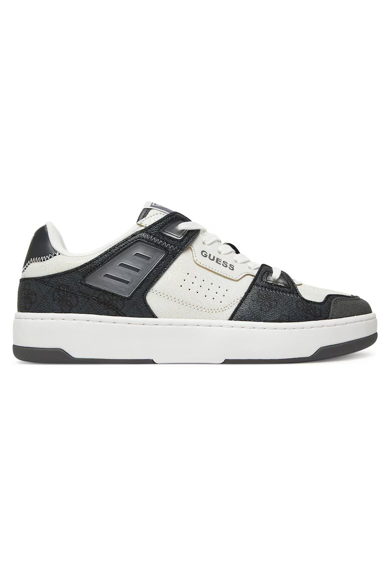 Guess Tenisi barbati COAL FMTVIN ELL12 - piele naturala - negru/alb