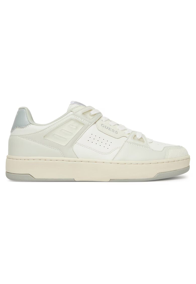 Guess Tenisi barbati piele naturala - alb -