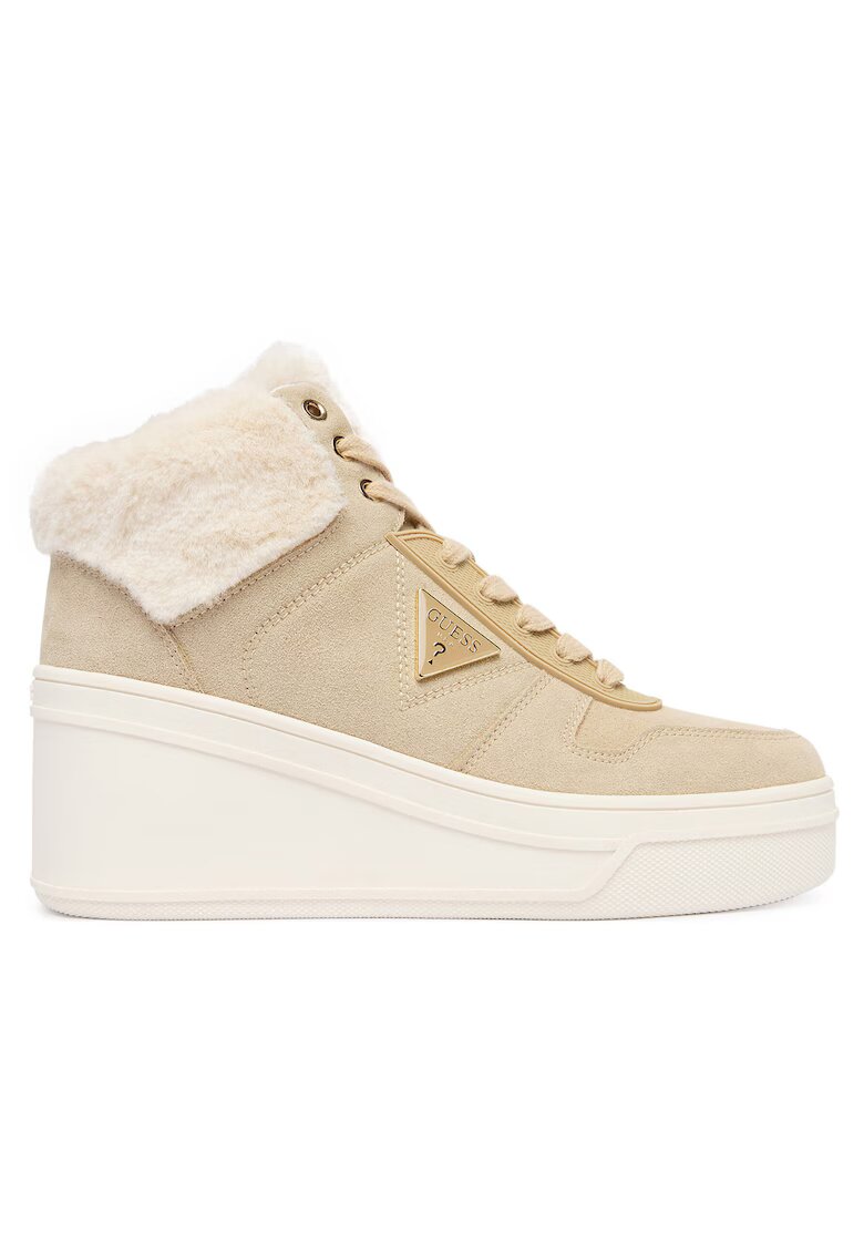 Guess Tenisi cu platforma FLFRFR SUE12 - bej