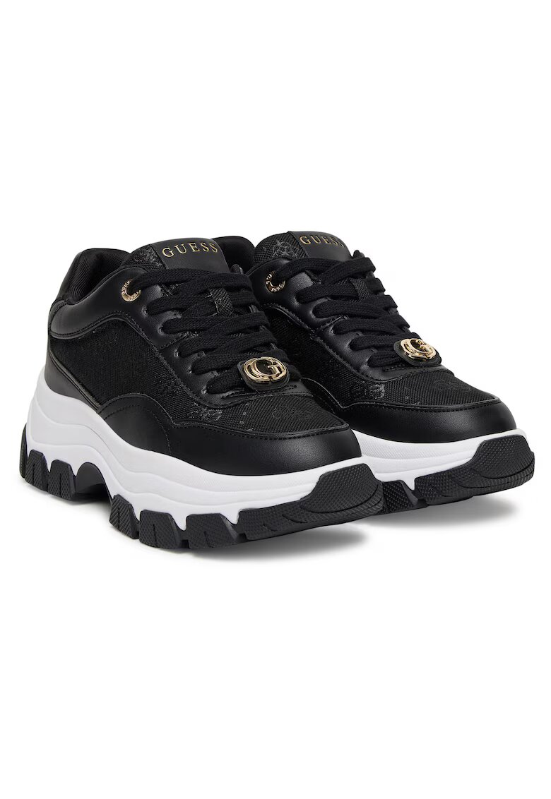 Guess Tenisi dama piele ecologica - negru