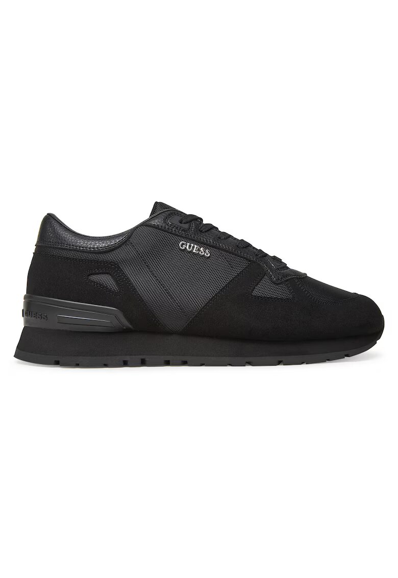Guess Tenisi de barbati piele naturala - Negru