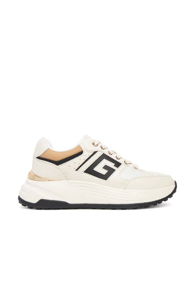 Guess Tenisi pentru dama FLTFON FAB12 - Piele ecologica - Crem