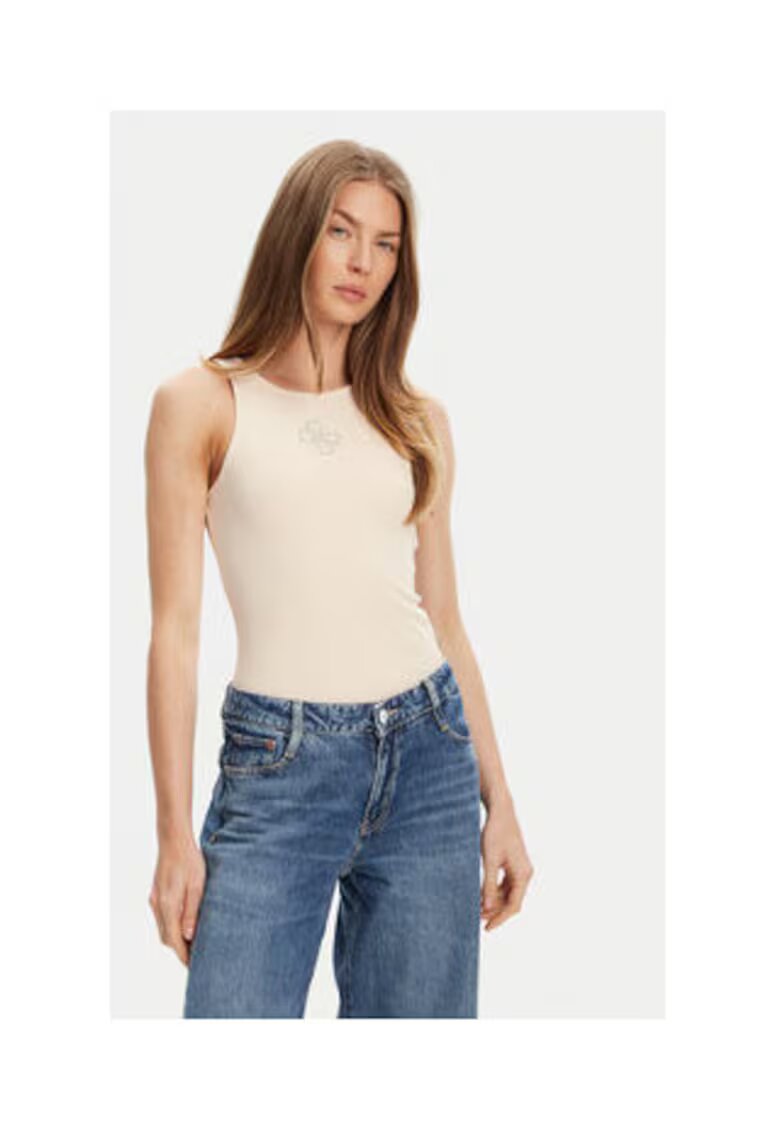 Guess Top cu decolteu la baza gatului