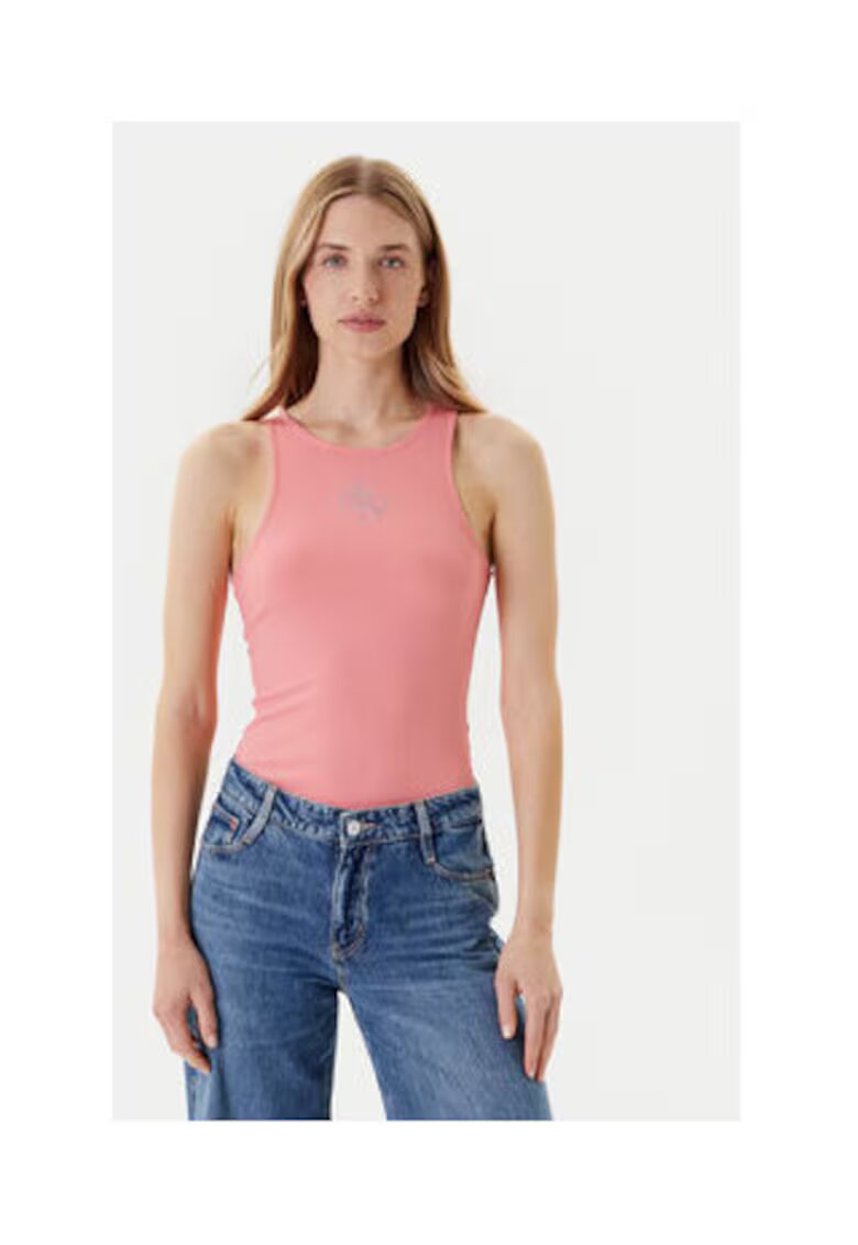 Guess Top cu decolteu rotund -