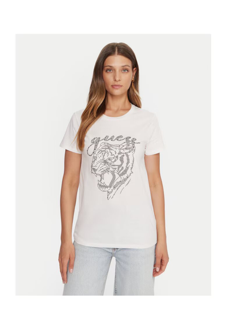 Guess Tricou alb - Dama