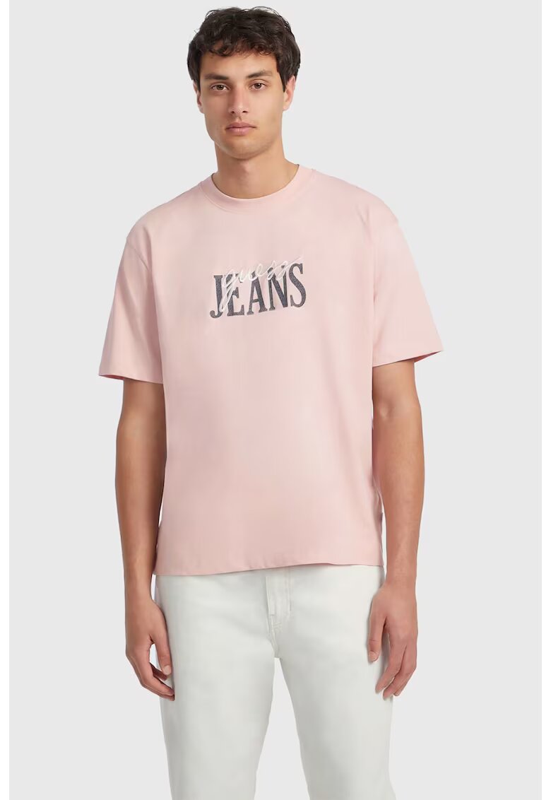 Guess Tricou barbati Oversize M4YI47 - Roz