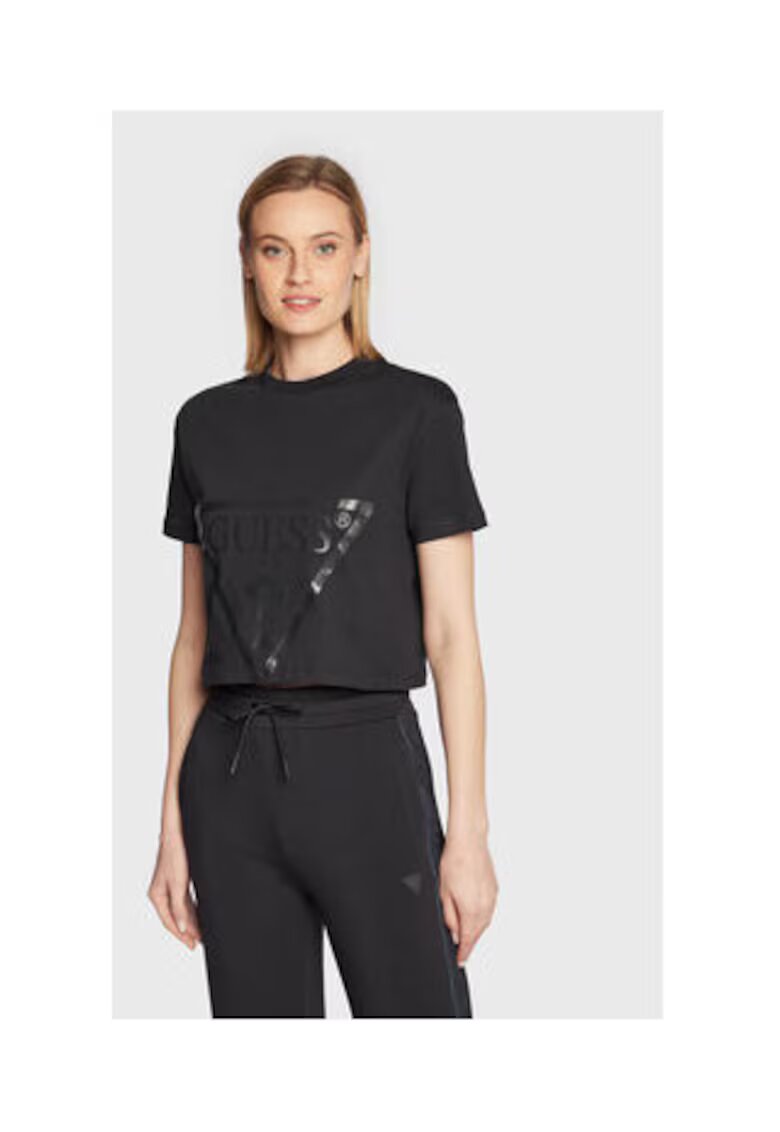 Guess Tricou crop cu logo 0000302092833