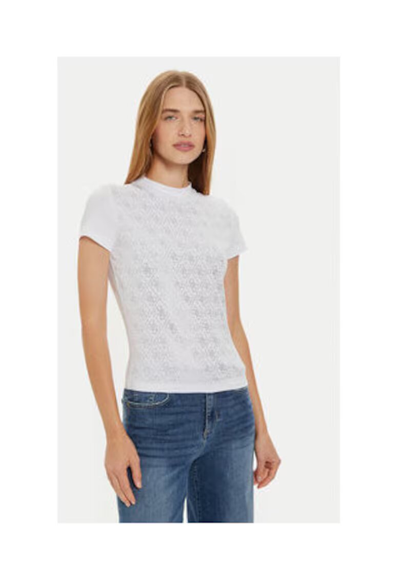 Guess Tricou cu amestec de bumbac organic