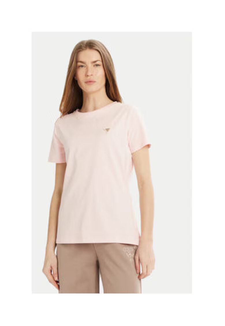 Guess Tricou cu detaliu logo si maneca scurta