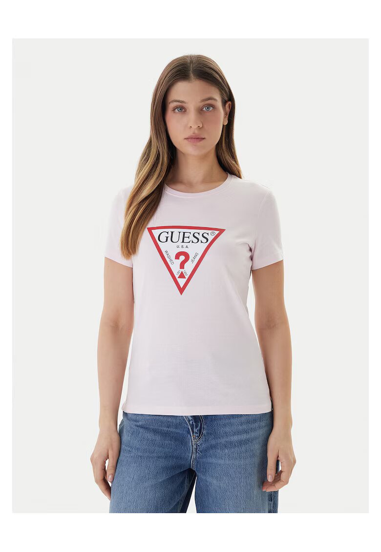 Guess Tricou dama roz deschis