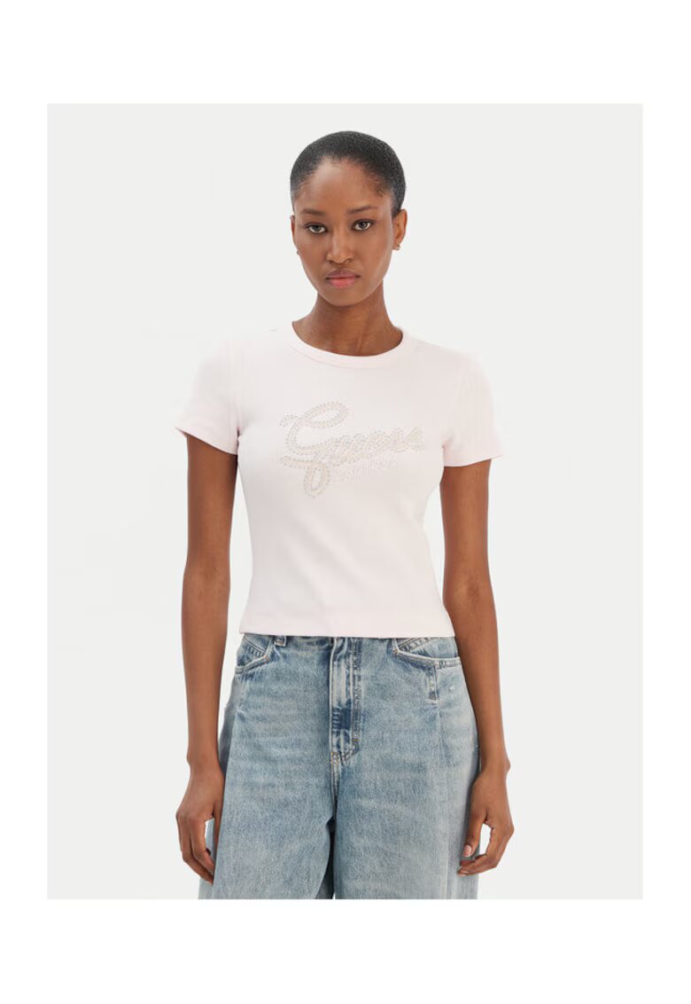 Guess Tricou dama - Roz deschis