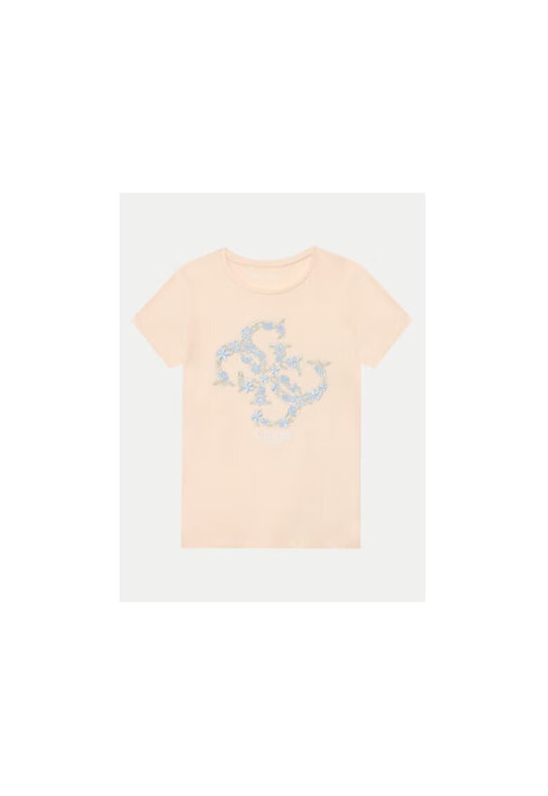 Guess Tricou din amestec de bumbac cu model logo si croiala regular fit