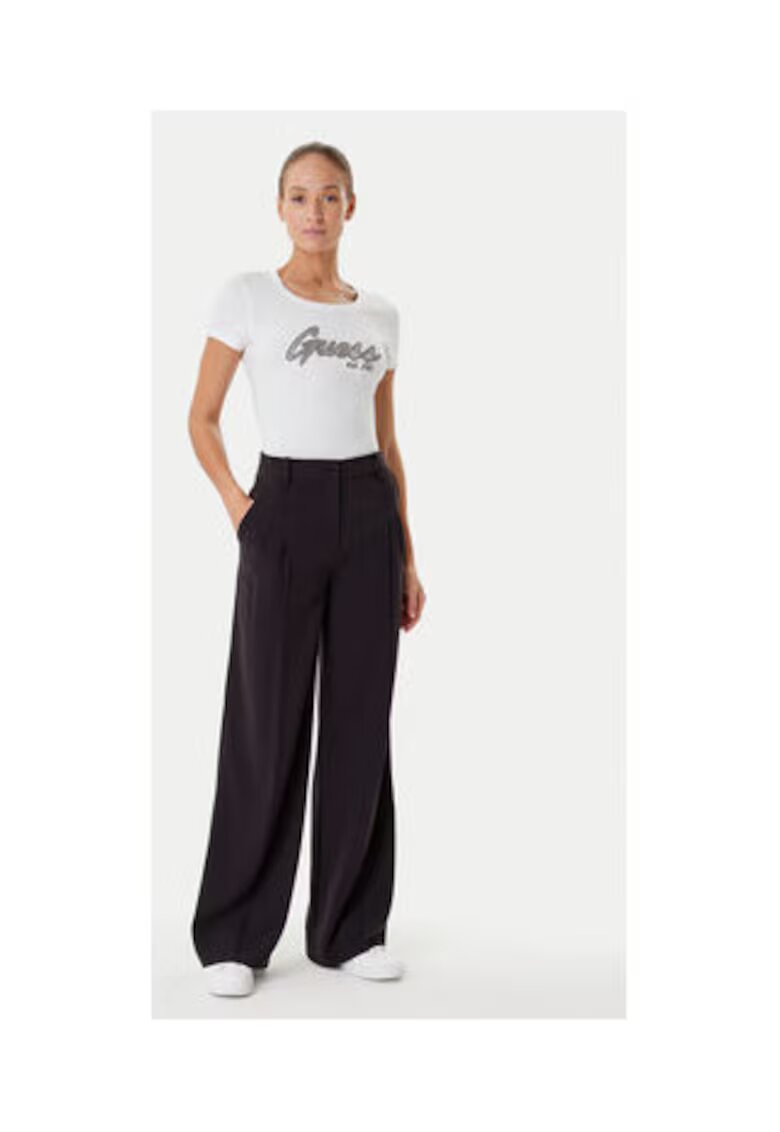 Guess Tricou din amestec de bumbac organic logo imprima