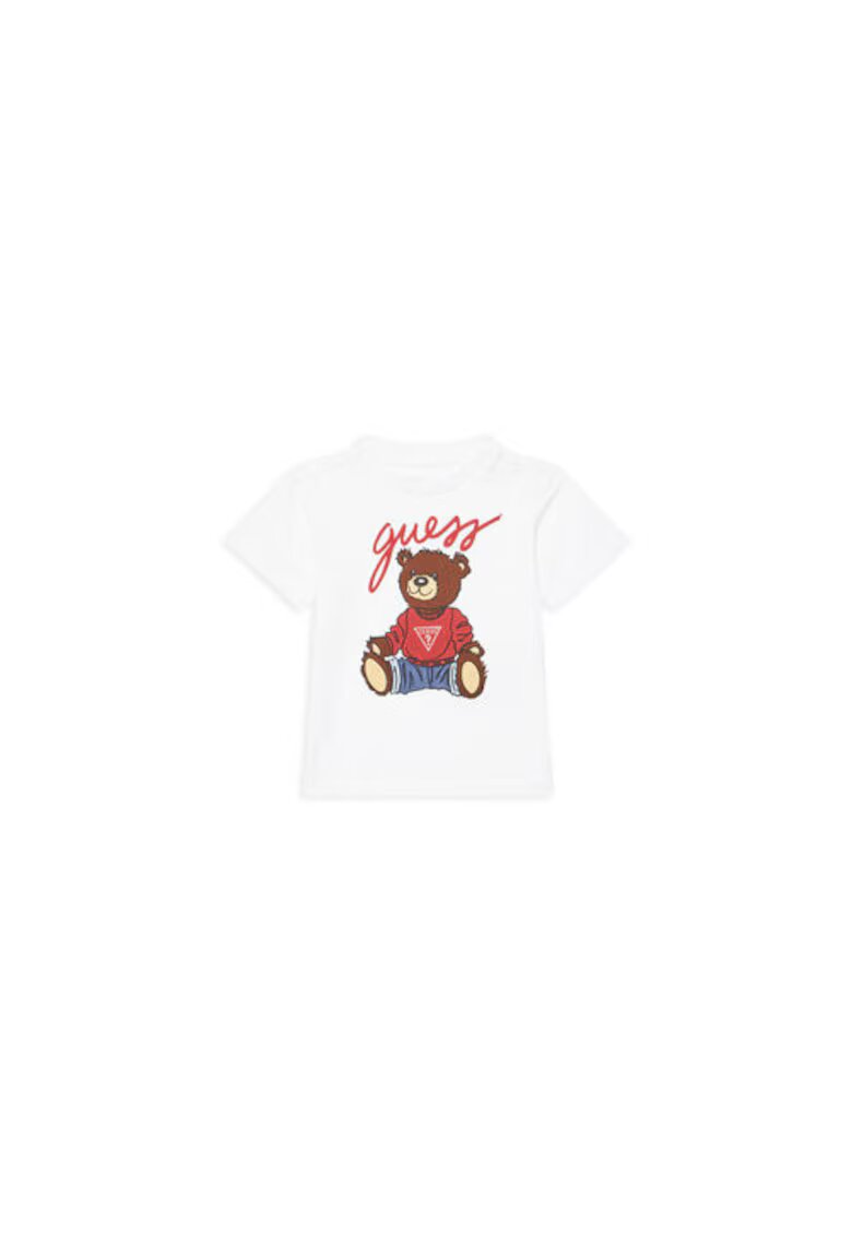 Guess Tricou din bumbac - cu imprimeu grafic