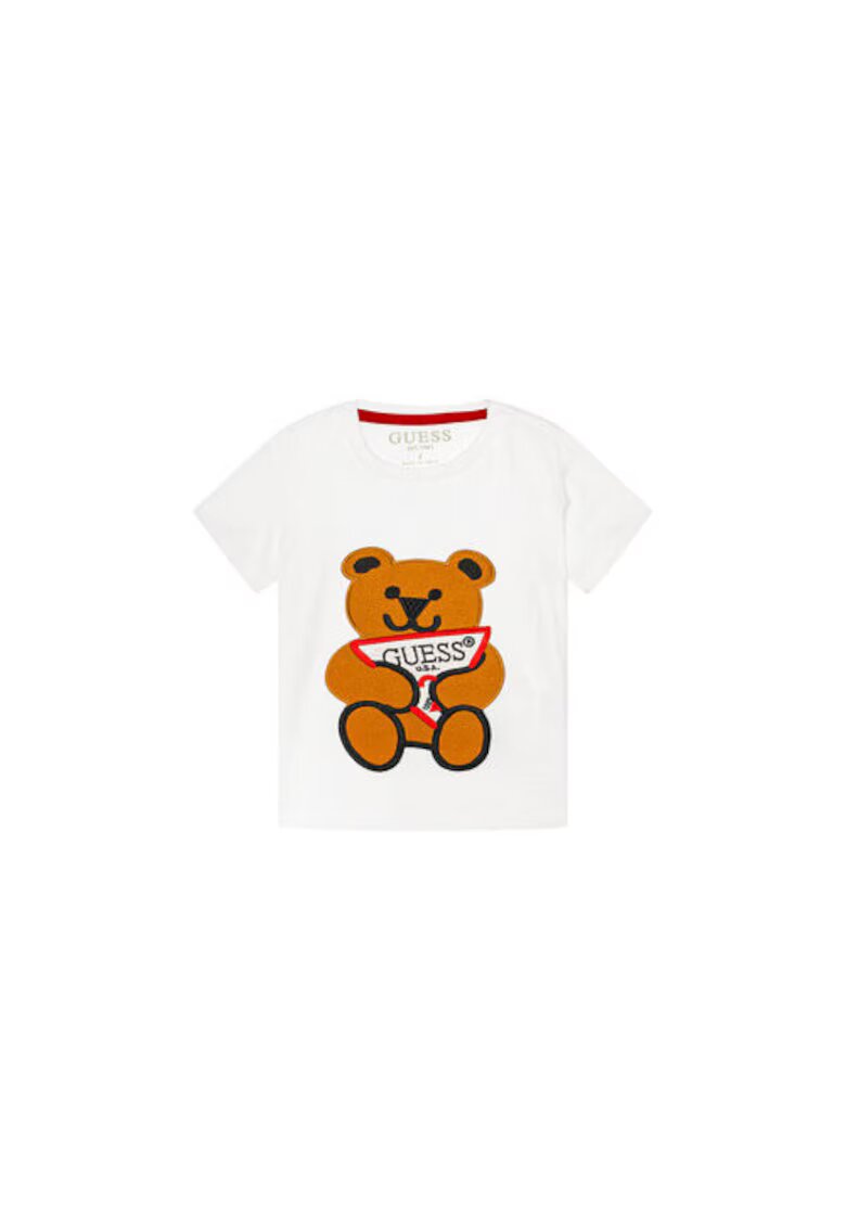 Guess Tricou din bumbac cu ursulet