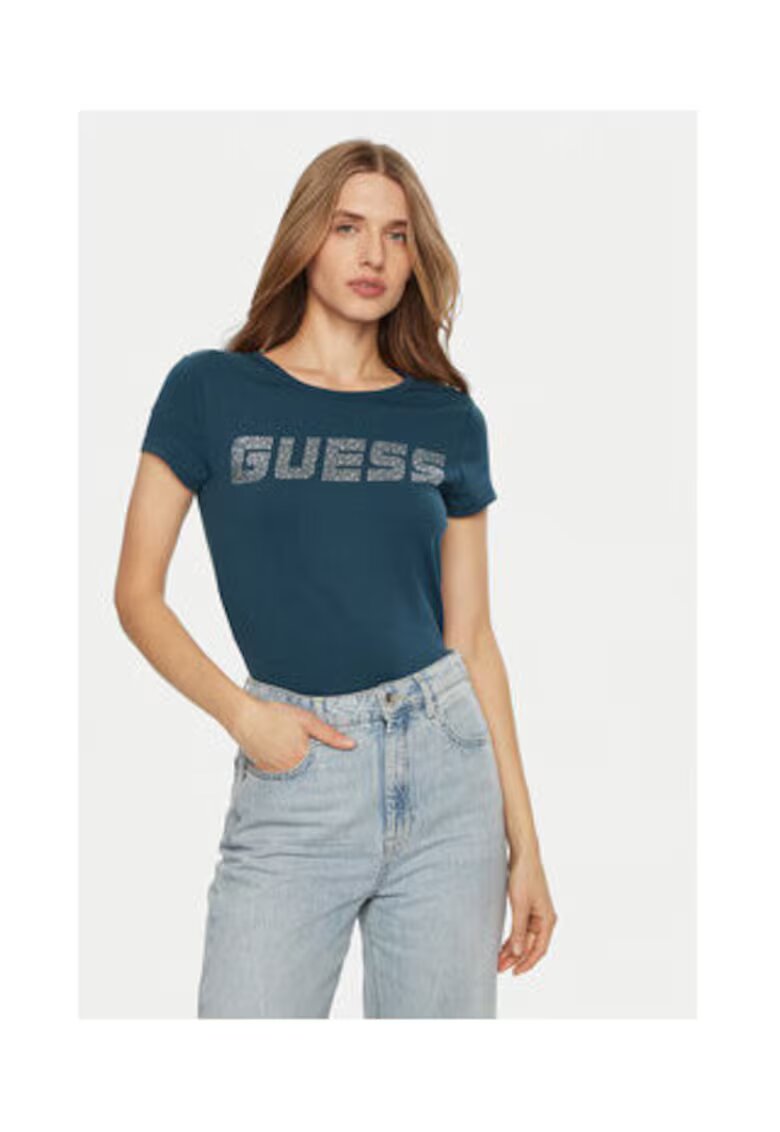 Guess Tricou din bumbac regular fit
