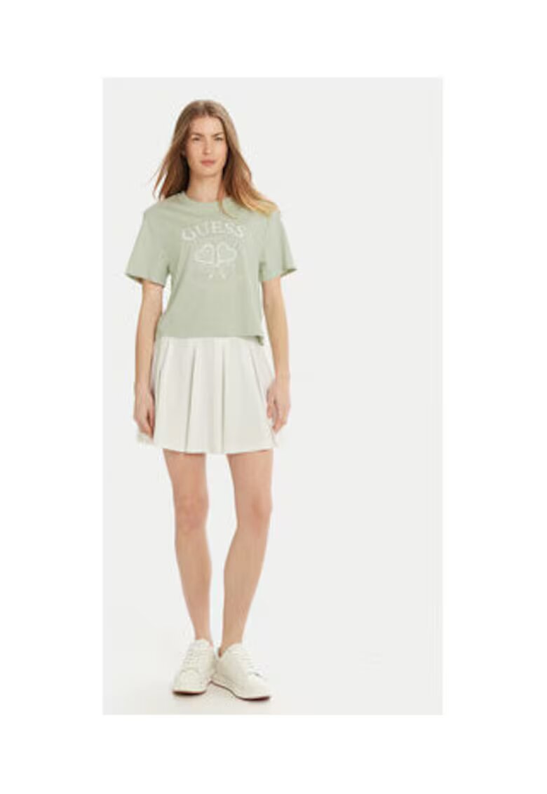 Guess Tricou lejer cu logo din bumbac