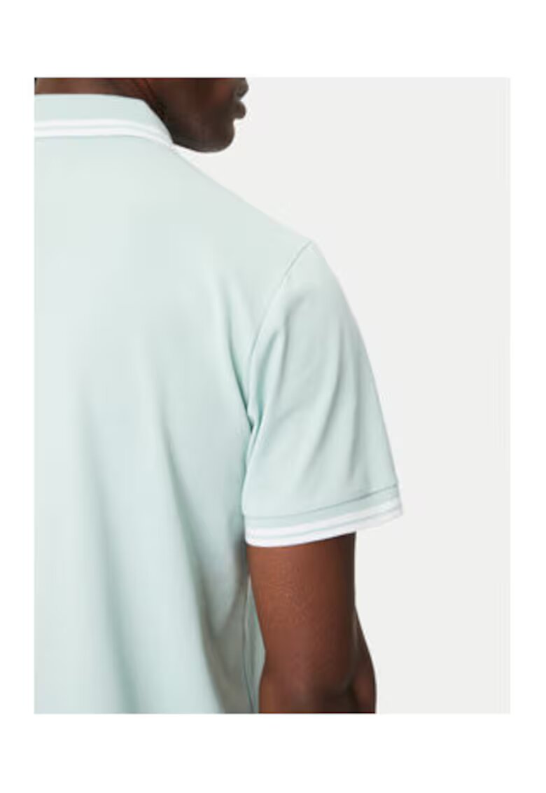 Guess Tricou polo cu dungi contrastante