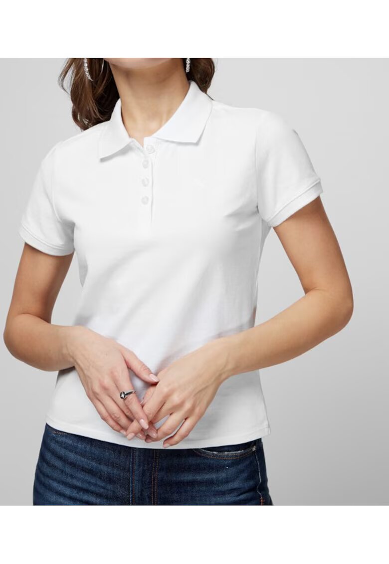 Guess Tricou polo dama Bumbac - Alb -