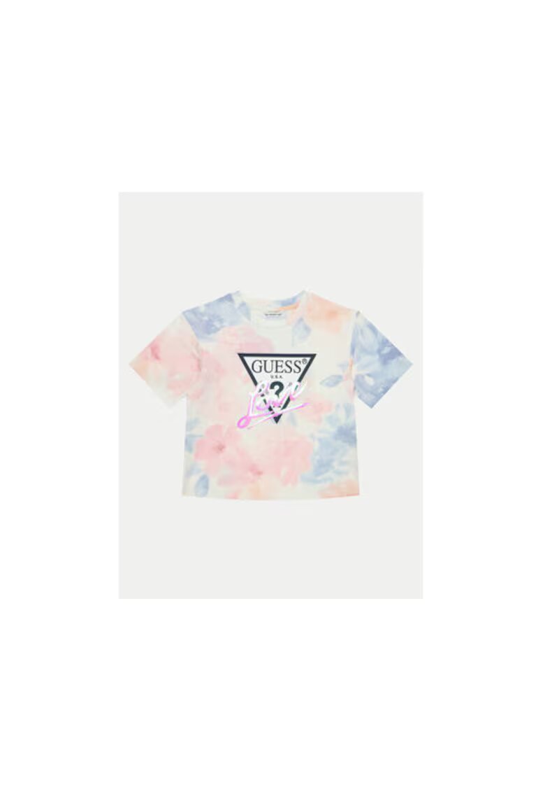 Guess Tricou tie-dye cu logo
