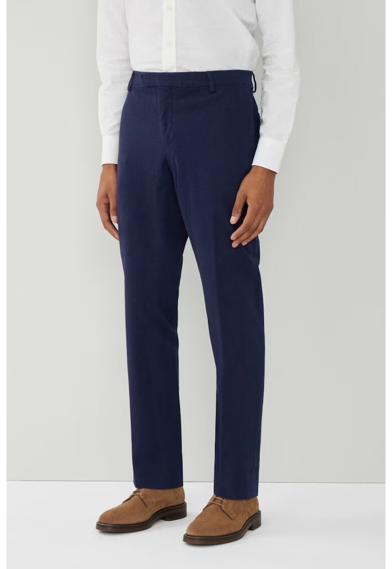 Hackett London Pantaloni barbati Twill - Bleumarin