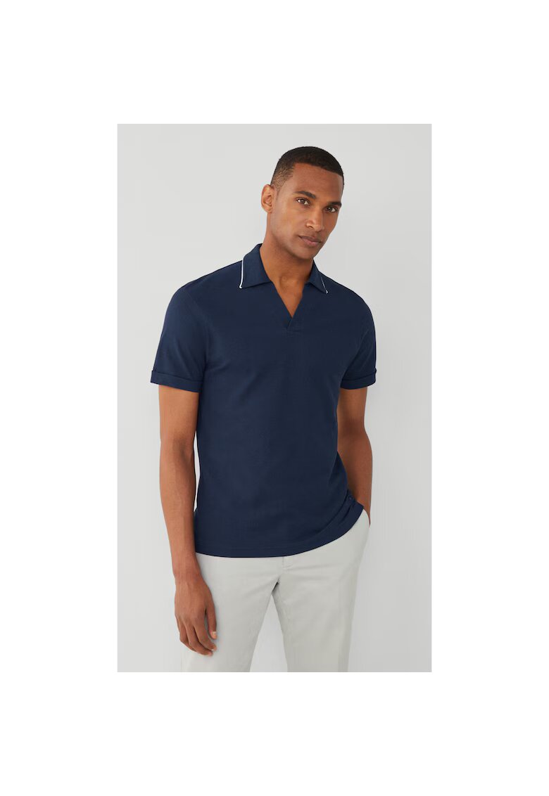 Hackett Tricou polo slim fit - Bleumarin