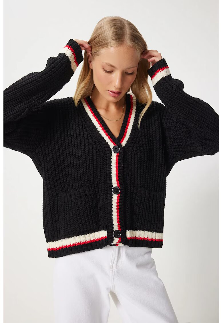 Happiness Istanbul Cardigan dama - negru - One Size