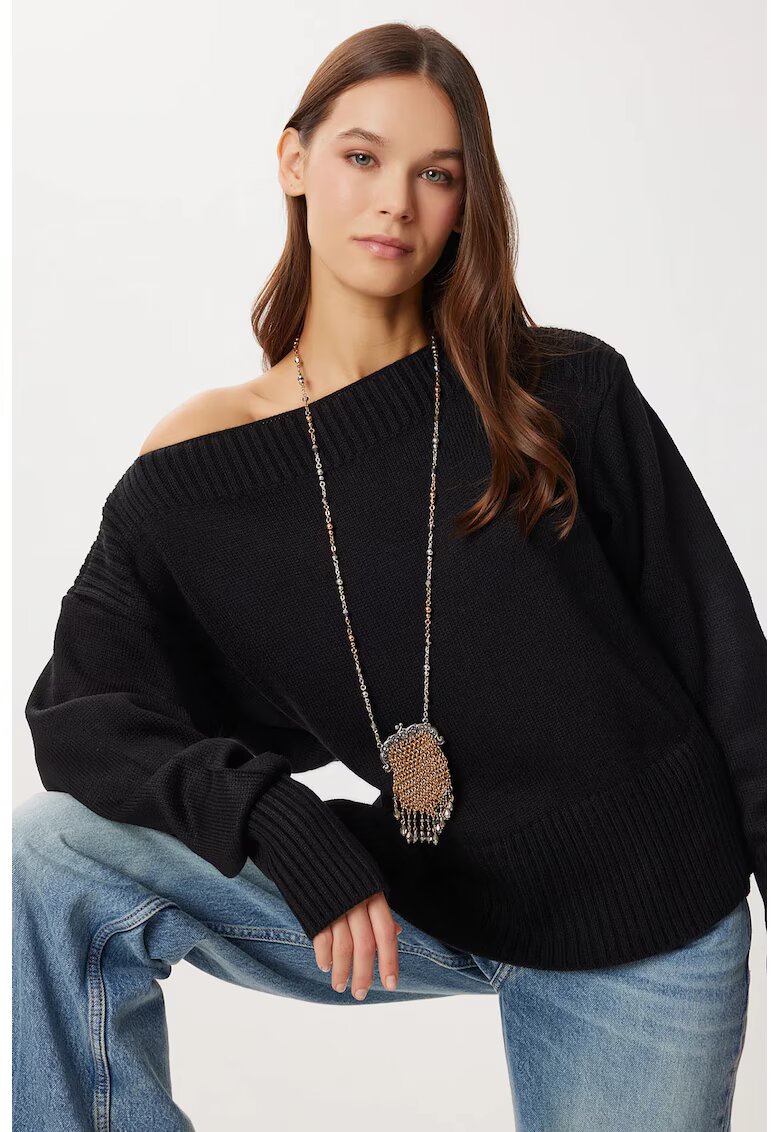 Happiness Istanbul Pulover dama - negru - One Size