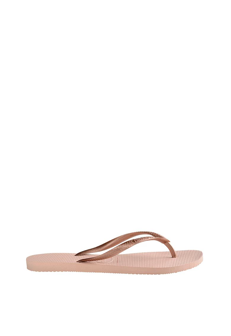 Havaianas Papuci flip-flop cu logo in relief Slim - Piersica