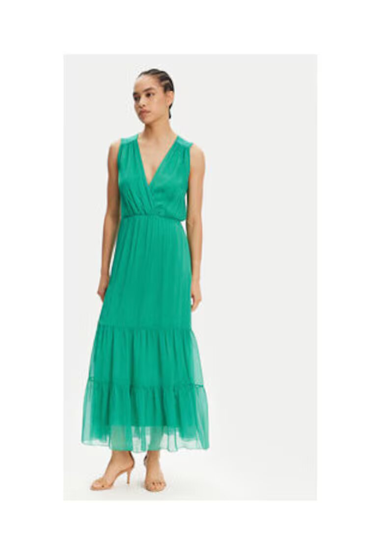 Haveone Rochie de vara Dama - Verde - 70% viscoza - 30% matase