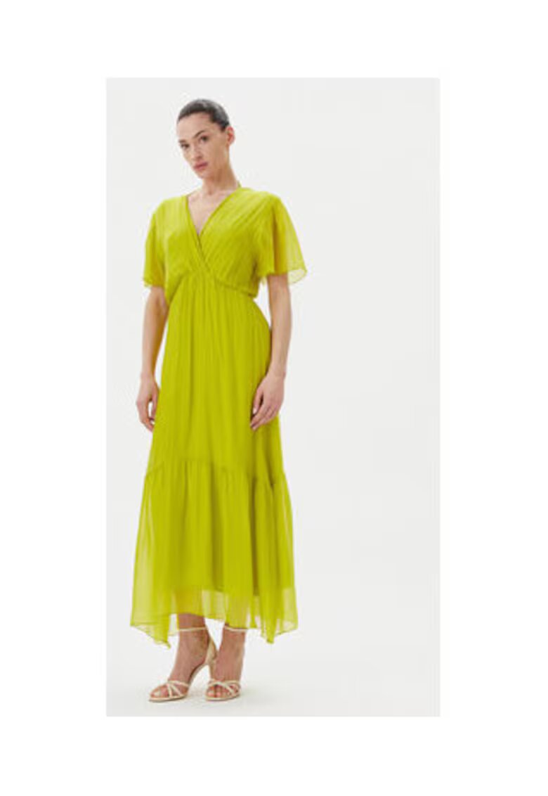 Haveone Rochie de vara - verde - 70% viscoza - 30% matase -