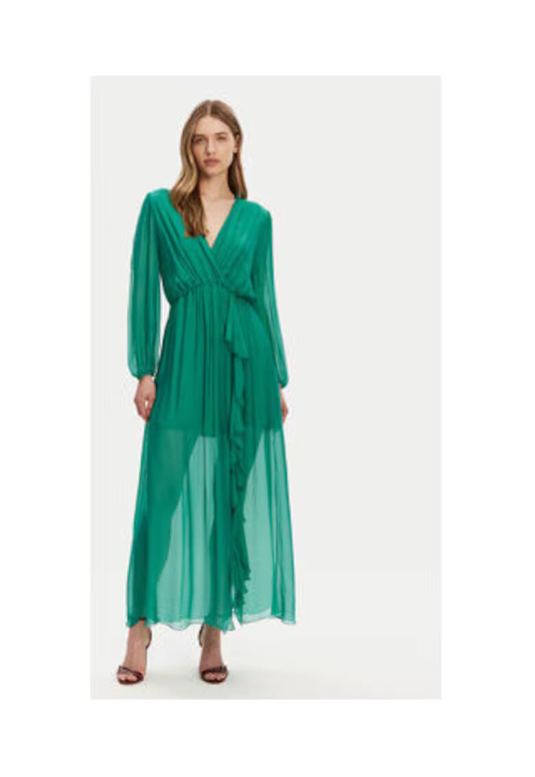Haveone Rochie de vara - verde - 70% viscoza - 30% matase -
