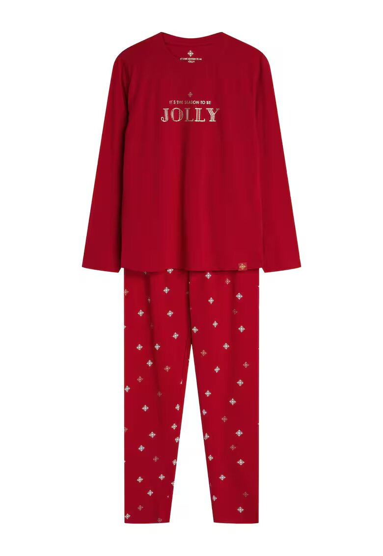 Henderson Pijamale dama - Dotie - cu fulgi de zapada - Craciun