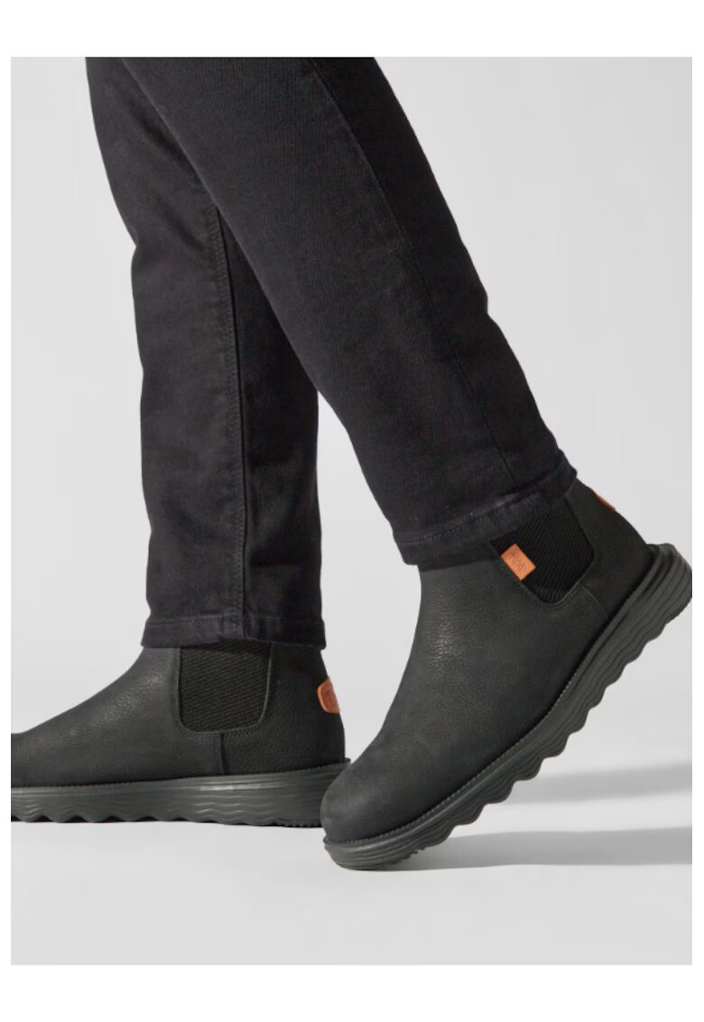 HEYDUDE Ghete Chelsea barbati Piele naturala/Piele nabuc - Negru